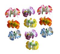 BESTYASH 10pièces Pince à Cheveux Hawaïenne Flore Hibiscus Pour Fille Pince Fleurie Fête Plage Couleurs Assorties