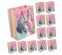 BESTYASH 12 Pièces Anniversaire avec Poignées Papier pour Événements Spéciaux