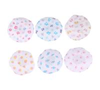 BESTYASH 12 Pièces Bonnet de Bain Cartoon Étanche PVC Protection pour Cuisine et Spa Accessoires Pratiques et Adorables