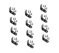 BESTYASH 12 pièces Équerres Angle Acier Inoxydable Renforcées Lot de Supports avec Vis Fixation Robuste pour Meubles Étagères et Renforts Angle Muraux