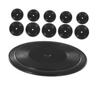 BESTYASH 12 pièces Miniatures Disques Vinyles Noirs Décorations pour Maison De Poupée Modèles Réalistes Vinyle Vierges Accessoires Miniatures pour Mobilier De Salle De Musique