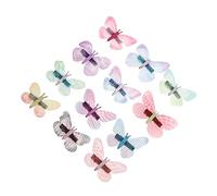 BESTYASH 12 pièces Pinces Organza Double Épingles à Cheveux pour Filles et Femmes Accessoires Élégants pour Mariage et Fête