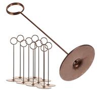 BESTYASH 12pcs Porte-photos en Acier Inoxydable Doré pour Numéro de Table, Clips Réutilisables Faciles à Utiliser, Décoration Créative pour Fête de Mariage ou Couleur Aléatoire