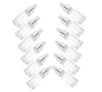 BESTYASH 12pièces Flacons Compte-gouttes Verre Pour Huiles Essentielles Bouteilles Étanches Et Réutilisables Petites Bouteilles Pratiques Pour Voyages