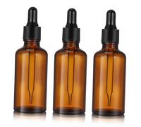 BESTYASH 12pièces Lot De Flacons Huiles Essentielles Vides Avec Compte-gouttes Décoratifs Style Rétro Marron