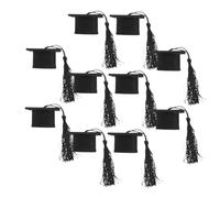 BESTYASH 12pièces Mini Casquette De Remise De Diplôme Bouchon De Bouteille De Chapeau De Capsules pour Décorer Bouteilles De Vin Et Boisson pour Fête Et Photo