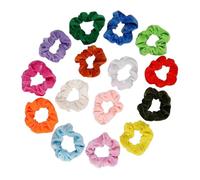BESTYASH 15 Pièces Élastiques à Cheveux Flanelle Chouchous Confortables Multicolores Accessoires pour Élégantes