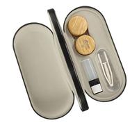 BESTYASH 1Ensemble Étui à Lunettes Double Usage Cuir PU Boîtier Portable à Double pour Lunettes de Soleil de Protection Rayures Poussière Rangement