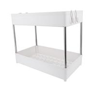 BESTYASH 1Ensemble Organisateur de Rangement Inoxydable pour Cuisine Rack à Condiments Étanche pour Bouteilles Pots Accessoire de Salle de Bain Cuisine