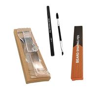 BESTYASH 1ensemble Outils De Soin De Barbe Stylo à Barbe Brosse Et Guide De Rasage Rotatif Pour Finition Précise Look Soigné