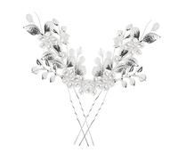BESTYASH 1paire Peigne à Cheveux Pour Mariée Avec Strass Et Perles Immitation Accessoires De Coiffure Élégants Pour Cérémonie De Mariage Et Photos De Mariée
