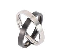 BESTYASH 1Pièce Bague Acier Inoxydable pour Femme Anneau Rotatif de Décompression Élégant Couple de Bagues et Mode et Durable