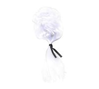 BESTYASH 1pièce Perruque De Juge Avocat Longue Et Bouclée Pour Cosplay Blanche Accessoire De Mode Pour Soirées Et Événements