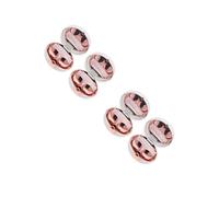 BESTYASH 2 Ensembles Boîte De Lentille De Contact De Motif en Marbre Coloré Conteneurs Voyage Œil Conteneur De Lentilles Oculaires Cas D'objectif Plastique Or Rose 2 Pièces * 2