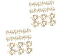 BESTYASH 2 Ensembles Décoration Des Ongles Clou Charme Garniture Ornements De Manucure Ongles Gemmes Fournitures De Nail Art Décorations D'ongles Pour Femmes Strass Doré 50 Pièces * 2