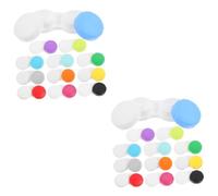 BESTYASH 2 Ensembles Étui À Lentilles De Case D'objectif De Voyage Adorable Organisateur De Lentilles Organisateur De L'objectif De Contacts Cas Clair Œil Plastique 12 Pièces * 2
