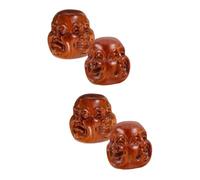 BESTYASH 2 Ensembles Faire Tourner La Balle Massage Balles À Main Portables Petite Boule Ballons De Handball Décoratifs Boules De Main Balles D'entraînement À La Main Bois 2 Pièces * 2