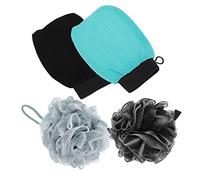 BESTYASH 2 Ensembles Gommage Exfoliant pour Bain Set Boules de Bain pour Nettoyage à Domicile