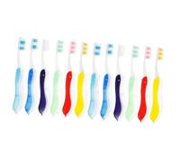 BESTYASH 2 Ensembles Manche De Brosse À Dents Pliante Voyages Portable Camping Brosse À Dents De Voyage en Vrac Petit Voyage De Brosse À Dents Brosse À Dents Compacte Plastique 6 Pièces * 2