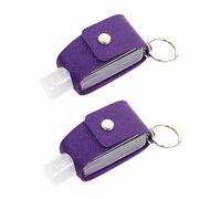 BESTYASH 2 Ensembles Manchon De Bouteille Housse De Protection Pour Bouteille En Pu Parfum De Voyage Bouteilles De Rangement En Polyuréthane Bouteille Vide Unité Centrale Violet,mauve