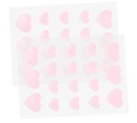 BESTYASH 2 Feuilles Autocollants d'acné d'amour rose patchs à boutons pour le visage dissolvant etiquette autocollante mini-patch patch de traitement localisé correctifs Hydrocolloïde