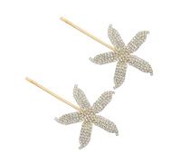 BESTYASH 2 Pièces Barrettes Étoile de Mer Épingle à Accessoire de Mariage et Soignée