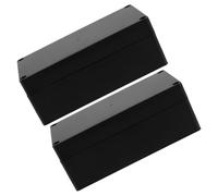 BESTYASH 2 pièces Boîte de Jonction Électrique Étanche Boîtier Plastique Noir Protection Double avec Joint Étanchéité Facile à Installer pour Connexions Intérieures et Extérieures