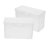 BESTYASH 2 pièces Boîte Fromage Frigo PP Empilable pour Tranches de Fromage Beurre Rangement Pratique et Stable Design Simple et Cuisine et Restauration