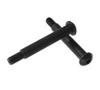 BESTYASH 2 Pièces Boulons de Remplacement Accessoires Résistants pour Machine Elliptique en Acier Noir, Visserie 1/2-20 pour Équipement Fitness pour Fête Entretien Home Gym