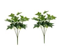 BESTYASH 2 pièces Branche de Lierre Artificielle Verte avec Réalistes Décoration Végétale Simulée Plante Tropicale Verte pour Intérieur et Extérieur Lot