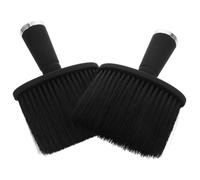 BESTYASH 2 Pièces Brosse pour Salon de Kit de Nettoyage Cassés et Brosse à Poussière pour Usage Domestique et Barber Shop Noir