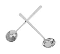 BESTYASH 2 Pièces Cuillère à Soupe Inox à Fond Incliné Lot de Louche Capacité avec Manche Ergonomique Résistante et Facile à Nettoyer pour Cuisine Maison et Professionnelle