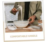 BESTYASH 2 pièces Cuillère Écumoire Inox à Mailles Fines avec Manche Passoire à Huile Perforée pour Filtration Multifonctions pour Nouilles et Cuisine