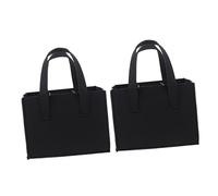 BESTYASH 2 pièces de Rangement pour Bouteilles de Vin Feutre Transport Compartiments Multi Usage Noir Dimensions pour Transporter et Organiser Vos Bouteilles de Vin