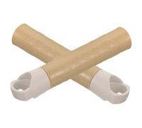BESTYASH 2 pièces Embouts de Manche de Balai Poignée de Remplacement Plastique pour Balais et Pelle à Poussière Accessoires de Nettoyage Maison Pratiques et Compatibles