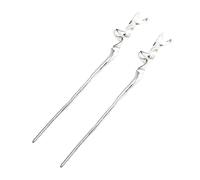 BESTYASH 2 Pièces épingle à cheveux en métal Oriental Ouah rose épingles à cheveux ancien baguettes de cheveux chinois accessoires de cheveux de style chinois Alliage de zinc