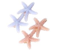 BESTYASH 2 Pièces épingle à cheveux étoile de mer barrettes policier coquillage étoile de petit pince cheveux pince à cheveux de plage accessoires de cheveux barrette de cheveux
