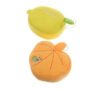 BESTYASH 2 Pièces Éponge de Bain de Fruit pour Garçon Fille Lot Accessoires de Amusants et Mousseux