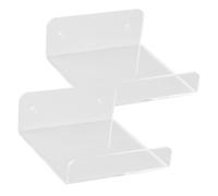 BESTYASH 2 pièces Étagère Murale Multi-Usage pour Projecteur et Routeur Support Pratique Résistant Rangement Mural sans Perçage Lot de Petites Étagères Flottantes pour Maison et Bureau