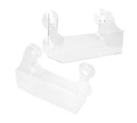 BESTYASH 2 pièces Étagère Ventouse Acrylique Transparente Support Bouteilles Réfrigérateur Rangement Stable Minimaliste