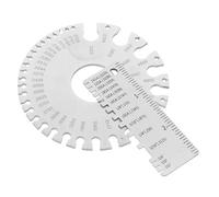 BESTYASH 2 pièces Jauge de Fil Ronde Acier Inoxydable Mesure Précise de Épaisseur des Tôles Métalliques Outil Robuste pour Soudure et Contrôle Qualité Lot