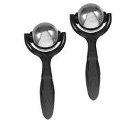 BESTYASH 2 Pièces Massage Roller Set With Stainless Steel Balls And Ergonomic Handle Portable Cold Roller For Muscle Relief And Fitness For Athletes Travel