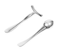 BESTYASH 2 pièces Massage Stick pour Yeux Roller de Massage Facial Courbé pour Crème Contour des Yeux Fatigue Oculaire Outil de Soin de Peau Pratique et Détente