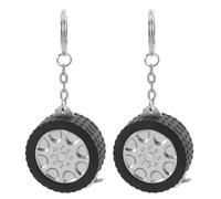 BESTYASH 2 pièces Mini Ruban Porte-clés Rétractable Alliage Plastique Mesure Précise pour Maison Bureau Chantier Lot de Polyvalent