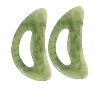 BESTYASH 2 Pièces Outil De Massage Manuel Résine Guasha Planches De Massage En Résine Body Gua Sha Gua Sha Conseil De Sculpture Outil De Carrosserie Green