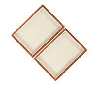 BESTYASH 2 Pièces Plateau Organisation Massif Vintage pour Bijoux Lot de Plateaux Ronds Épurés pour Boucles Oreilles Bracelets et Bagues Présentoir Empilable Élégant pour Colliers et
