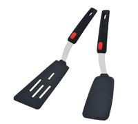 BESTYASH 2 pièces Set de Spatules Silicone Résistantes Chaleur Ustensiles de Cuisine pour Cuisson Restaurant Spatule à et Plate Silicone de Qualité Alimentaire