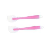BESTYASH 2 pièces Spatule Silicone Racloir Crème Translucide Ustensile Pâtisserie Souple et pour Cuisine Maison et Restaurant Rouge