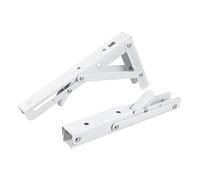 BESTYASH 2 pièces Support Étagère Mural Pliable Acier Inoxydable Équerre Robuste et Gain de Place pour et Rangements Polyvalents Lot