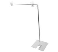 BESTYASH 2 Pièces Support Porte-affiche Réglable Acier Inoxydable Présentoir Bureau avec Pince pour Affiches et Bannières Support Publicitaire Tabletop et Ajustable